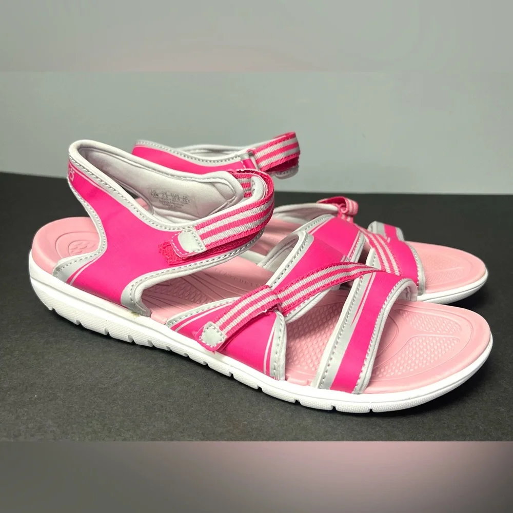 Ryka- Pink/White Sandals-Size:8.5, Barely used,‎ stickers on bottom